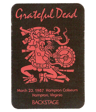 The Vault Grateful Dead 1987 03-23 Backstage Pass Liquid Blue