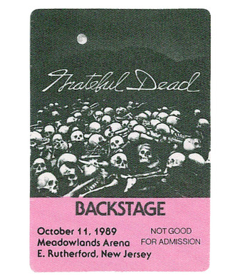 The Vault Grateful Dead 1989 10-11 Backstage Pass Liquid Blue