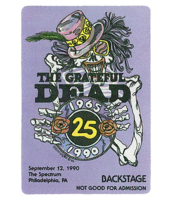 The Vault Grateful Dead 1990 09-12 Backstage Pass Liquid Blue