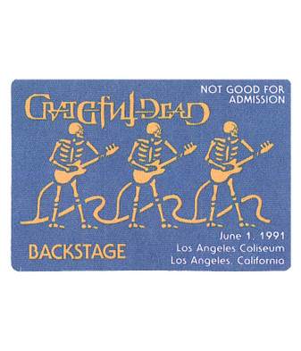 The Vault Grateful Dead 1991 06-01 Backstage Pass Liquid Blue