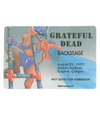 The Vault Grateful Dead 1993 08-21 Backstage Pass Liquid Blue