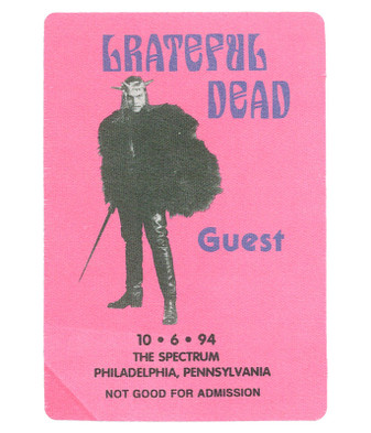 The Vault Grateful Dead 1994 10-06 Backstage Pass Liquid Blue
