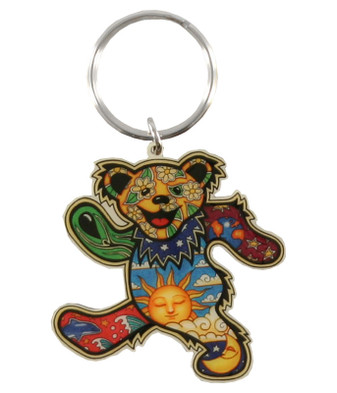 Lafayette Louisiana Souvenir Metal Bear Keychain 