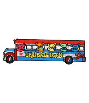 Grateful Dead Bears On The Bus Patch