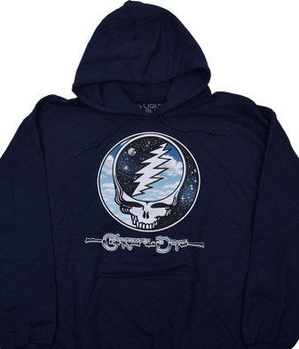 Grateful Dead パーカー オフィシャル　リキッドブルー　フーディ LIQUID BLUE】(リキッドブルー) GRATEFUL DEAD OPTIC SYF SLEEVE