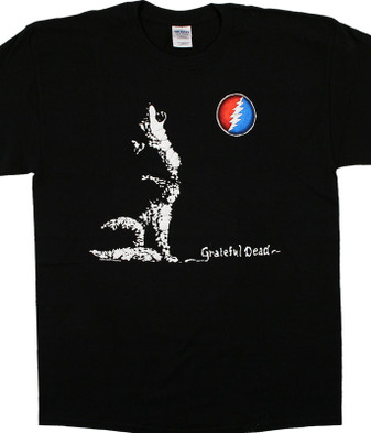 Grateful Dead GD Wolf Moon Black T-Shirt Tee