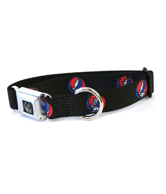 Grateful Dead SYF Dog Collar SM Black