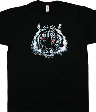Grateful Dead GD Tiger Batik Bolt Black T-Shirt Tee