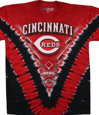 Cincinnati Reds Black Pressing Issues Long Sleeve Tee Shirt by