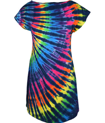 Liquid Blue Oakland Athletics Spiral Tie-Dye V-Neck Tee - Women