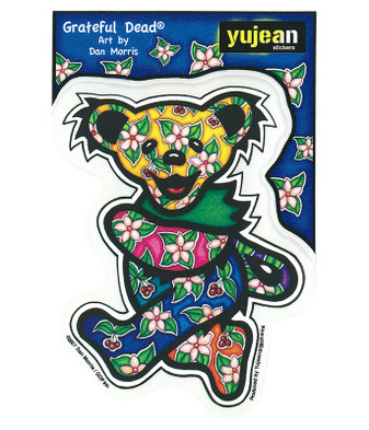 Grateful Dead Tropical Bear Sticker Liquid Blue