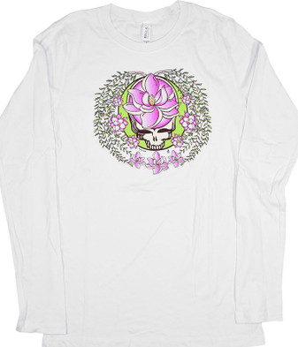 Grateful Dead GD Sugar Magnolia SYF Womens White Long Sleeve T-Shirt Tee