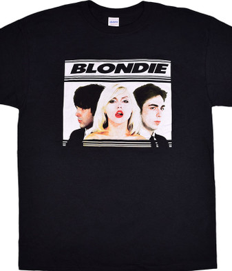 Blondie Hot Lips Black T-Shirt Tee
