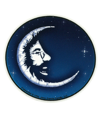 Jerry Garcia Jerry Moon Mini Sticker