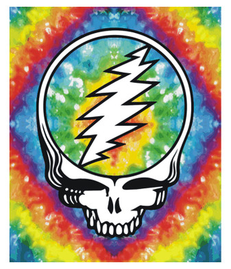 Grateful Dead GD SYF Tie-Dye Fleece Blanket