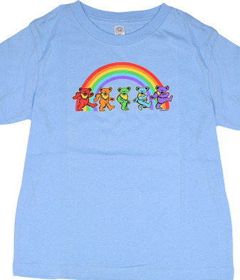 GD Rainbow Bears Blue Toddler T-Shirt Tee