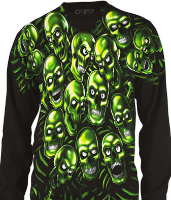 supreme green skull shirt