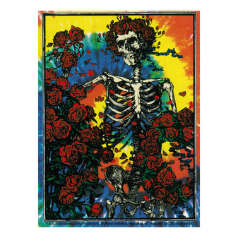 Grateful Dead Woodcut Tie Dye Sticker