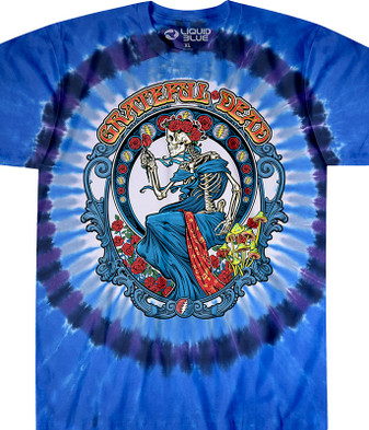 Vintage 00 Liquid Blue Grateful Dead Lighthouse L/S T-Shirt Double  Sided,Size:L