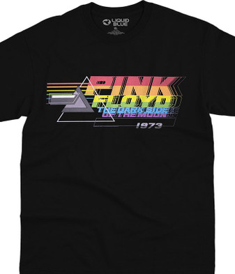 Pink Floyd Time Is Gone Black T-Shirt Tee Liquid Blue