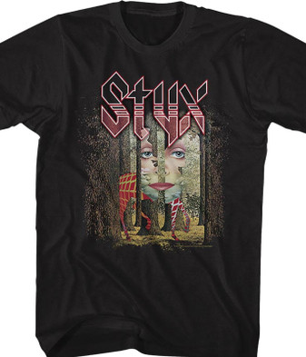 Styx Grand Illusion Black T-Shirt Tee