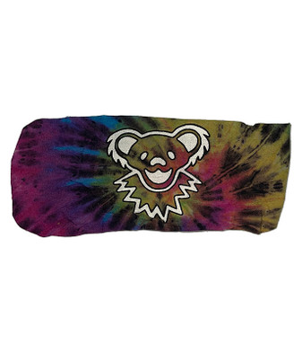 Grateful Dead Bear Face Tie Dye Cotton Kerchief