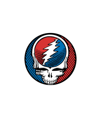 Grateful Dead SYF Underground 3 in. Mylar Sticker Liquid Blue