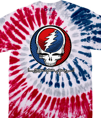 Grateful Dead SYF Underground Tie-Dye T-Shirt Tee Liquid Blue