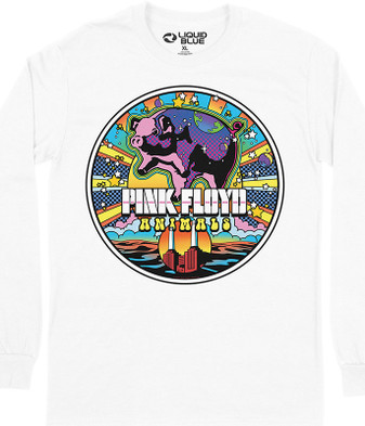 Pink Floyd Animals Mod Long Sleeve T-Shirt Tee by Liquid Blue