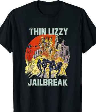 Thin Lizzy Jailbreak Black T-Shirt Tee