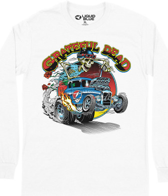 Grateful Dead Steal Your Hot Rod Long Sleeve T-Shirt Tee by Liquid Blue