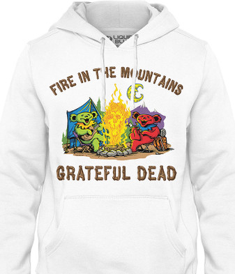 Grateful Dead Fire In The Mountain Hoodie by Liquid Blue