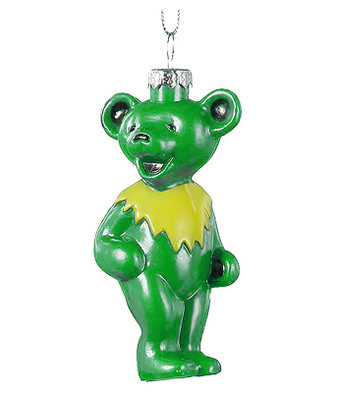 Dancing Bear Green Ornament