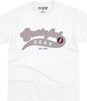 Grateful Dead Ballpark Grey T-Shirt Tee by Liquid Blue