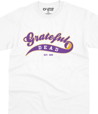 Grateful Dead Ballpark Purple T-Shirt Tee by Liquid Blue