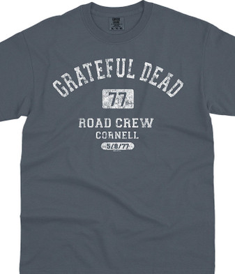 Grateful Dead Road Crew Denim Comfort Colors T-Shirt Tee Liquid Blue