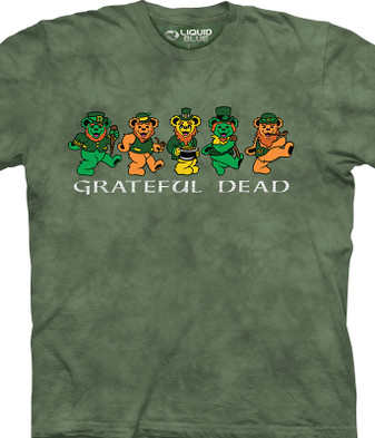 Grateful Dead Dead Jig Tie-Dye T-Shirt Tee Liquid Blue
