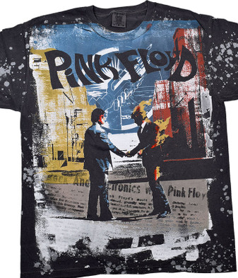 Pink Floyd WYWH Havok Clearance Charcoal T-Shirt Tee Liquid Blue