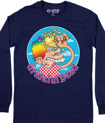 Grateful Dead Ice Cream Cone Kid Long Sleeve T-Shirt by Liquid Blue