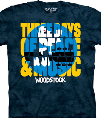 Woodstock Logo T-Shirt by Liquid Blue