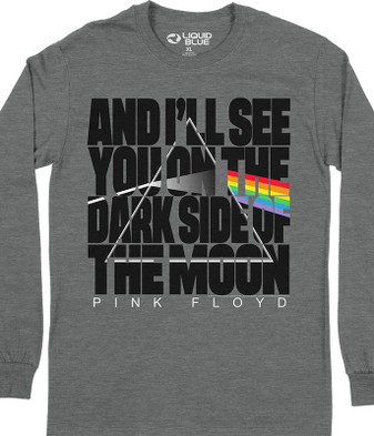 Pink Floyd The Dark Side Long Sleeve T-Shirt by Liquid Blue