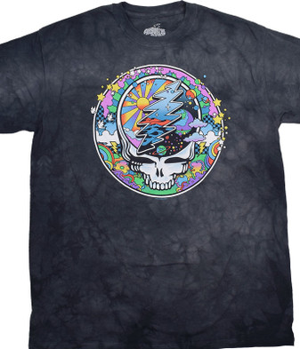 Grateful Dead Mod Max SYF Clearance Tie-Dye T-Shirt Tee Liquid Blue