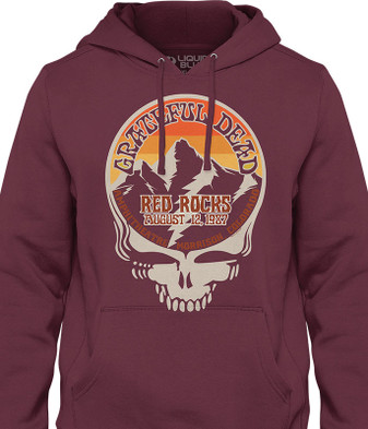 Grateful Dead Live at Red Rocks Hoodie by Liquid Blue
