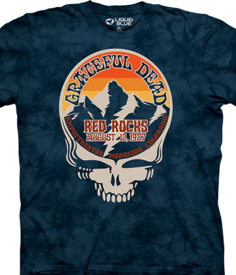 Grateful Dead Live at Red Rocks T-Shirt by Liquid Blue