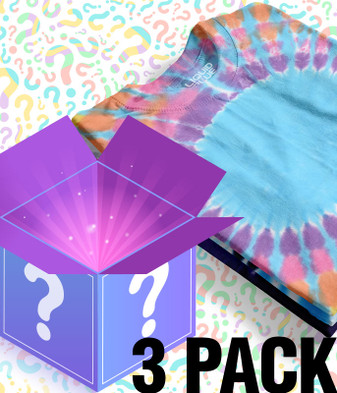 Mystery Tie-Dye Pack 3 Tees Liquid Blue