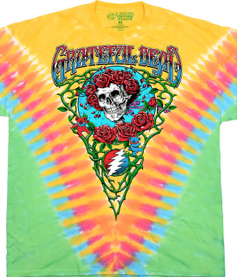 Grateful Dead Vineyard Bertha Tie-Dye T-Shirt Tee Liquid Blue