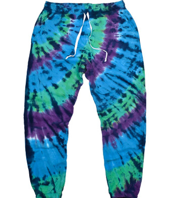Liquid Blue Celtic Mandala Comfort Colors Tie-Dye Sweatpants