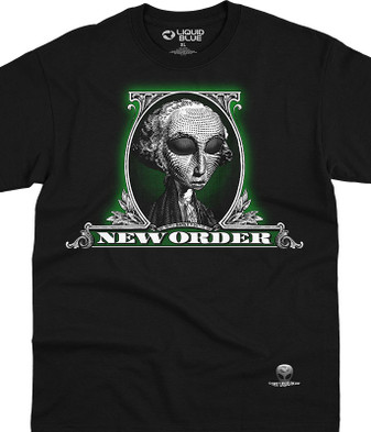 Classic Re-Issue 1997 New Order Black T-Shirt Tee by Liquid Blue