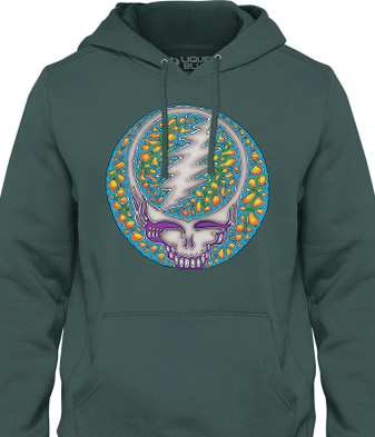Grateful Dead Rusty Blue Hoodie by Liquid Blue