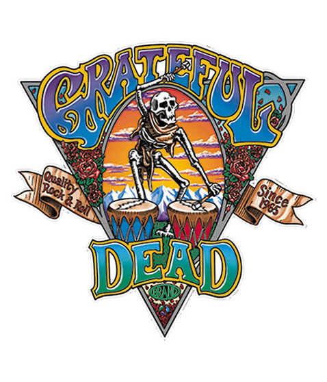 Grateful Dead Dead Brand Sticker Liquid Blue